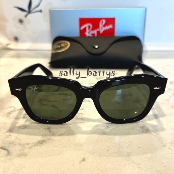 RayBan (Store Display) State Street Black RB2186 - Picture 5 of 17